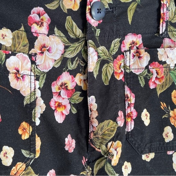 NWOT Anthropologie The Colette Crop Wide-Leg Printed Floral Pants by Maeve Sz 25 - Picture 5 of 8